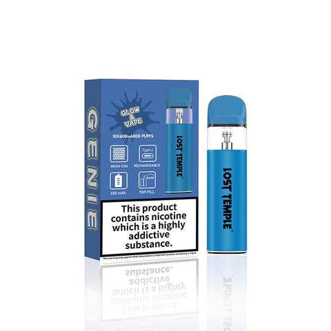 Lost Temple Genie Glow & Vape Refillable Pod System Kit - Topvapewholesale