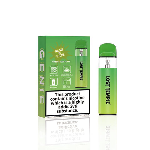 Lost Temple Genie Glow & Vape Refillable Pod System Kit - Topvapewholesale