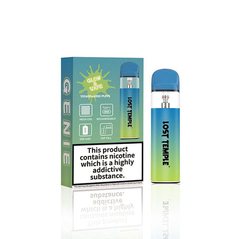 Lost Temple Genie Glow & Vape Refillable Pod System Kit - Topvapewholesale
