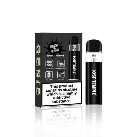 Lost Temple Genie Glow & Vape Refillable Pod System Kit - Topvapewholesale