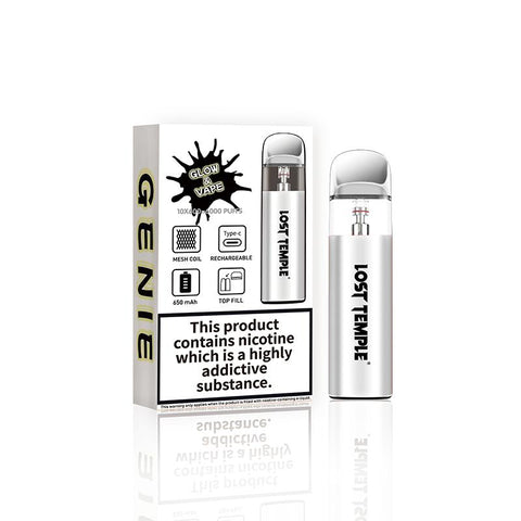 Lost Temple Genie Glow & Vape Refillable Pod System Kit - Topvapewholesale