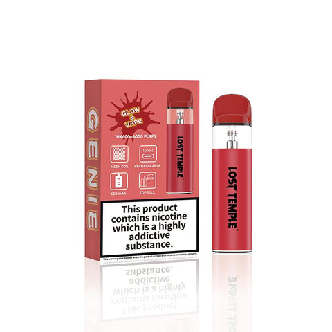 Lost Temple Genie Glow & Vape Refillable Pod System Kit - Topvapewholesale