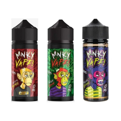 Mnky Vape 100ml E - liquid Shortfill - Topvapewholesale