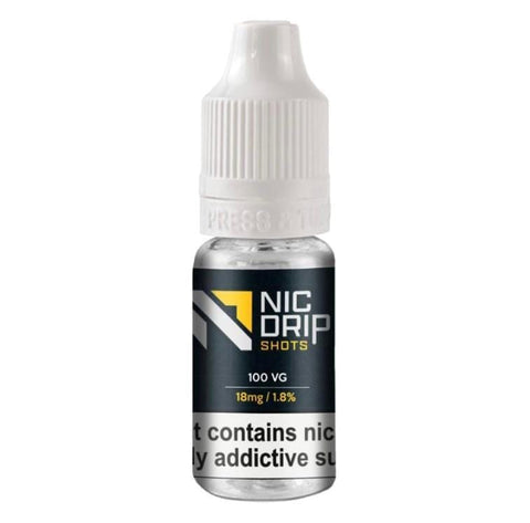 NIC DRIP - 100VG - 18MG - NICOTINE SHOT - Topvapewholesale