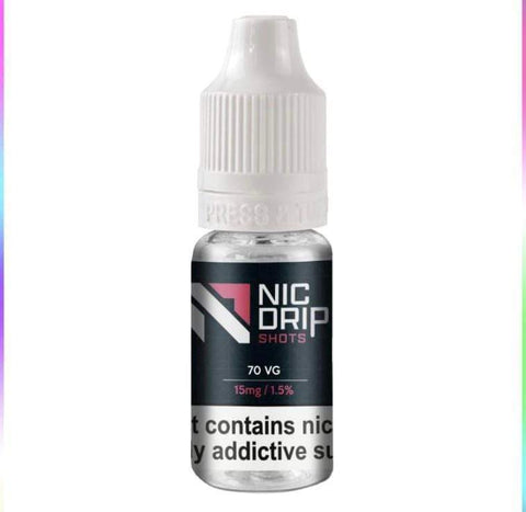 NIC DRIP - 70VG - 15MG - NICOTINE SHOT - Topvapewholesale