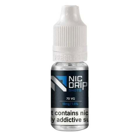 NIC DRIP - 70VG - 18MG - NICOTINE SHOT - Topvapewholesale