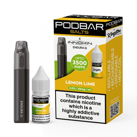 Podbar Salts + Innokin Endura S1 Pod Kit - Box of 5 - Topvapewholesale