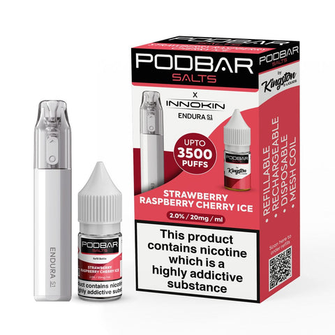 Podbar Salts + Innokin Endura S1 Pod Kit - Box of 5 - Topvapewholesale