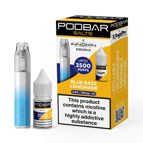 Podbar Salts + Innokin Endura S1 Pod Kit - Box of 5 - Topvapewholesale