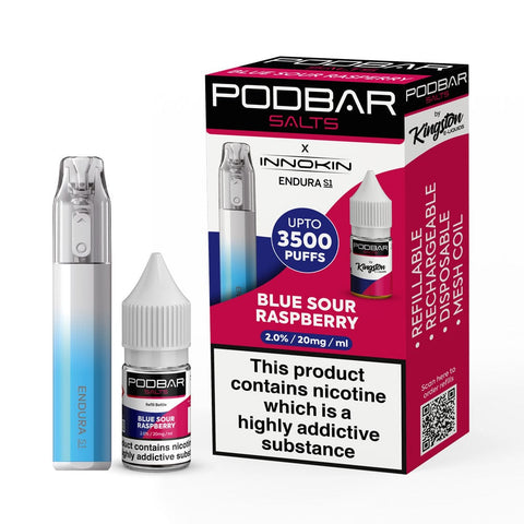 Podbar Salts + Innokin Endura S1 Pod Kit - Box of 5 - Topvapewholesale
