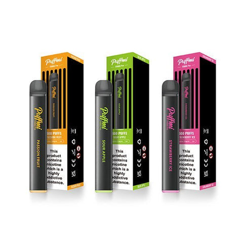 Puffmi TX600 Pro 600 Puffs Disposable Vape Box of 10 - Topvapewholesale