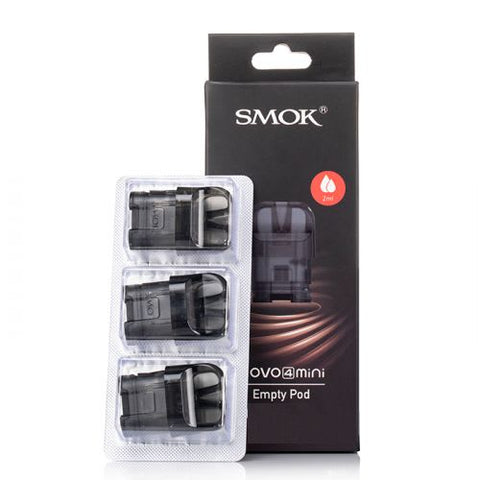 SMOK Novo 4 Mini Empty Pod 2ML - Pack of 3 - Topvapewholesale