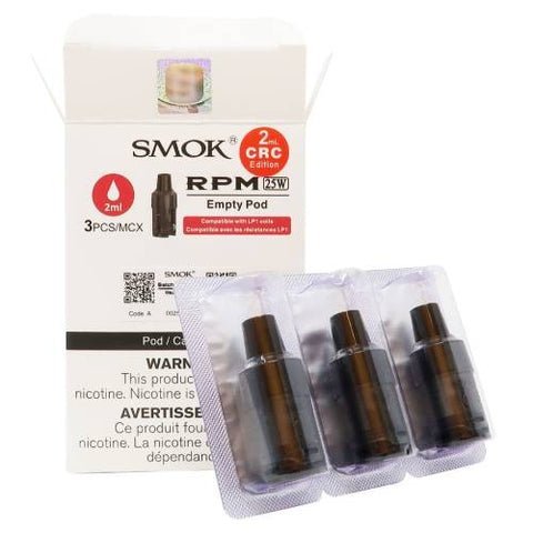 Smok RPM 25W Empty Pod – 2ML - Topvapewholesale