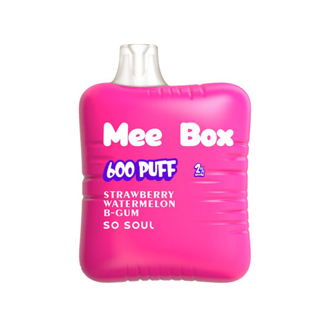 So Soul Mee Box 600 Disposable Vape Puff Pod Pack of 10 - Topvapewholesale