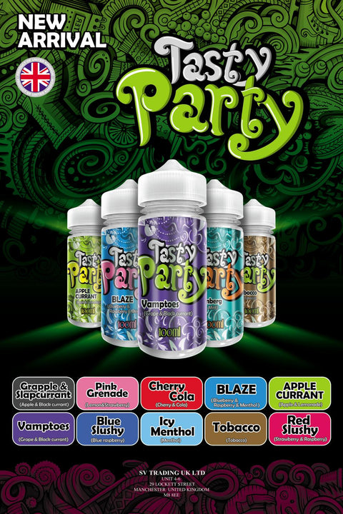 Tasty Party 100ml Shortfill - Topvapewholesale