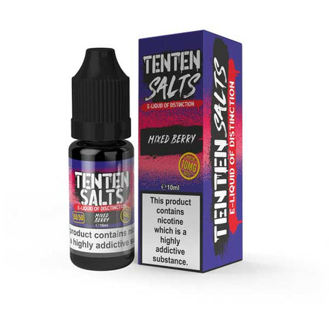 Ten Ten Nic Salts 10ml E - liquids - Box of 10 - Topvapewholesale