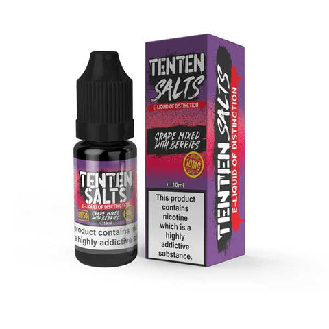Ten Ten Nic Salts 10ml E - liquids - Box of 10 - Topvapewholesale