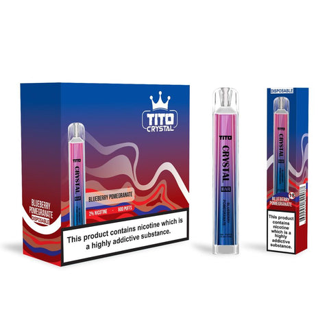 Tito Crystal 600 Disposable Vape Pod Box of 10 - Topvapewholesale