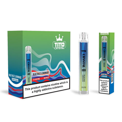 Tito Crystal 600 Disposable Vape Pod Box of 10 - Topvapewholesale