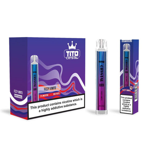Tito Crystal 600 Disposable Vape Pod Box of 10 - Topvapewholesale