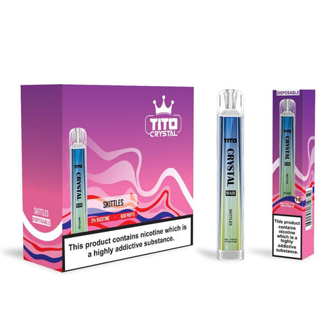 Tito Crystal 600 Disposable Vape Pod Box of 10 - Topvapewholesale