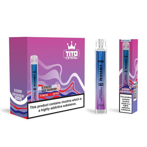 Tito Crystal 600 Disposable Vape Pod Box of 10 - Topvapewholesale