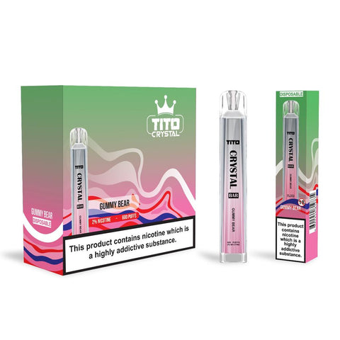 Tito Crystal 600 Disposable Vape Pod Box of 10 - Topvapewholesale