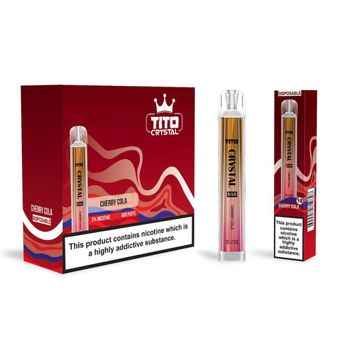 Tito Crystal 600 Disposable Vape Pod Box of 10 - Topvapewholesale