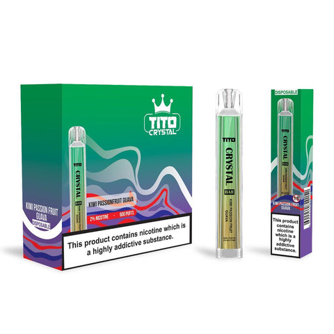 Tito Crystal 600 Disposable Vape Pod Box of 10 - Topvapewholesale