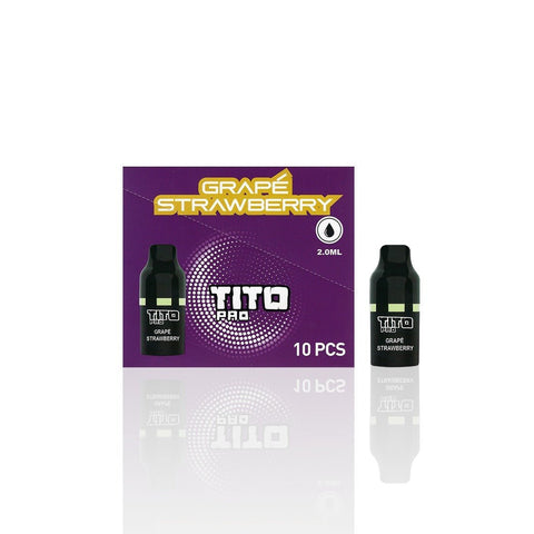 Tito Pro Replacement Disposable Vape Pods Box of 10 - Topvapewholesale