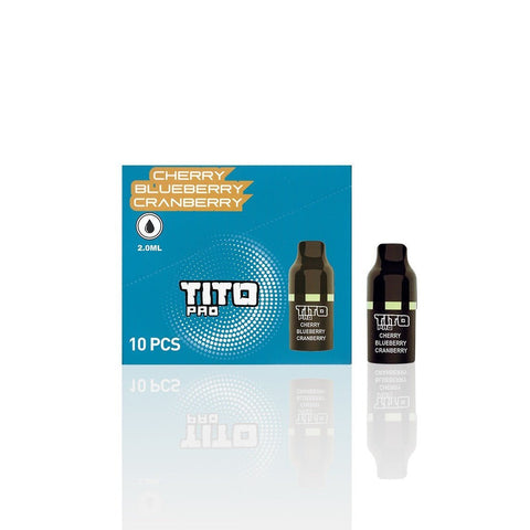 Tito Pro Replacement Disposable Vape Pods Box of 10 - Topvapewholesale