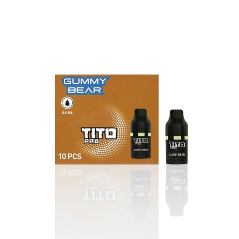 Tito Pro Replacement Disposable Vape Pods Box of 10 - Topvapewholesale