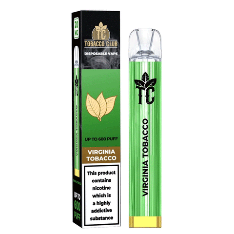 Tobacco Club 600 Disposable Vape Puff Pod Box of 10 - Topvapewholesale