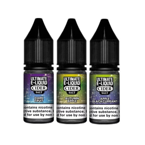 Ultimate E - Liquid Cider 10ML Nic Salt (Pack of 10) - Topvapewholesale