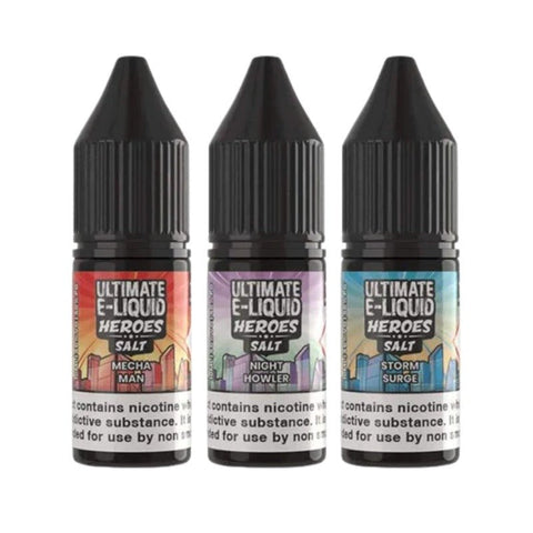Ultimate E - Liquid Heroes 10ML Nic Salt (Pack of 10) - Topvapewholesale
