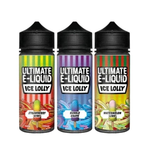 Ultimate E - Liquid Ice Lolly 100ML Shortfill - Topvapewholesale