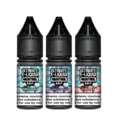 Ultimate E - Liquid Menthol 10ML Nic Salt (Pack of 10) - Topvapewholesale