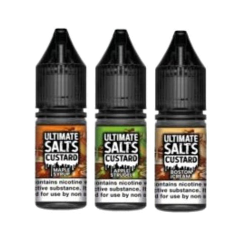 Ultimate Salts Custard 10ML Nic Salt (Pack of 10) - Topvapewholesale