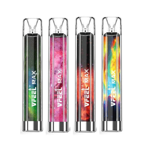 Vfeel Max 600 Puffs Disposable Vape Puff Bar Box of 10 - Topvapewholesale