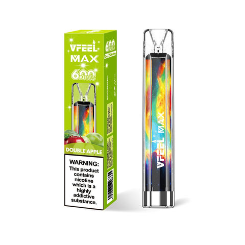 Vfeel Max 600 Puffs Disposable Vape Puff Bar Box of 10 - Topvapewholesale
