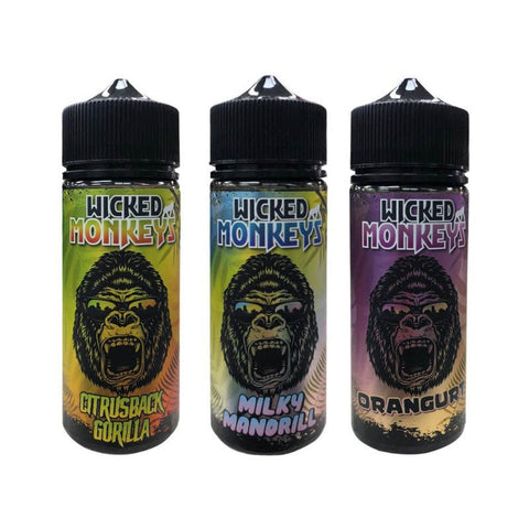 Wicked Monkeys 100ml E - liquids - Topvapewholesale