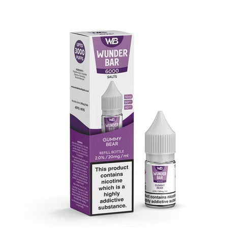 Wundar Bar 6000 Nic Salt 10ml - Box Of 10 - Topvapewholesale