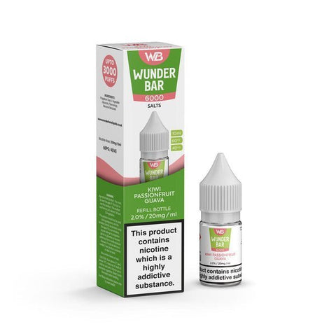 Wundar Bar 6000 Nic Salt 10ml - Box Of 10 - Topvapewholesale