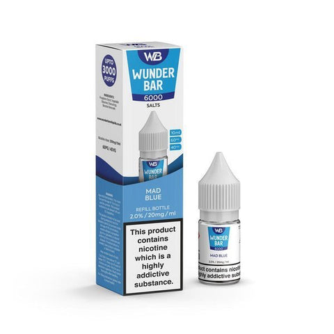 Wundar Bar 6000 Nic Salt 10ml - Box Of 10 - Topvapewholesale