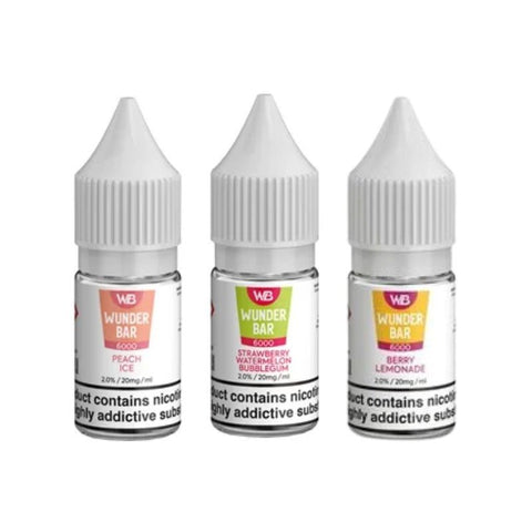 Wundar Bar 6000 Nic Salt 10ml - Box Of 10 - Topvapewholesale