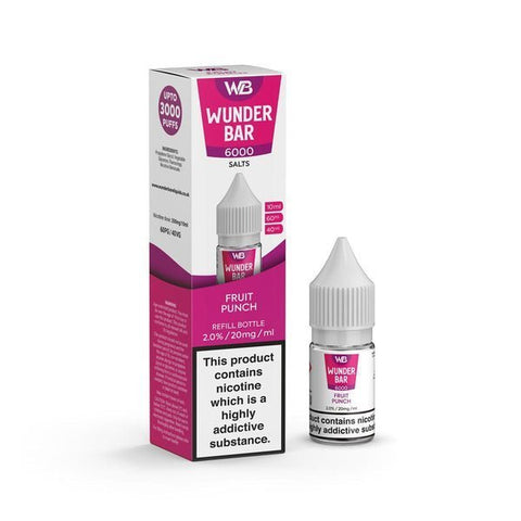 Wundar Bar 6000 Nic Salt 10ml - Box Of 10 - Topvapewholesale
