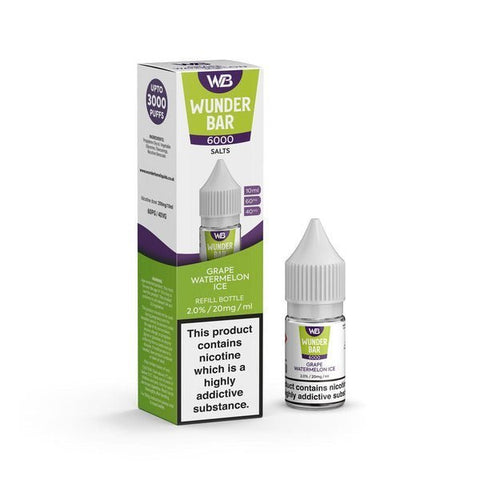Wundar Bar 6000 Nic Salt 10ml - Box Of 10 - Topvapewholesale