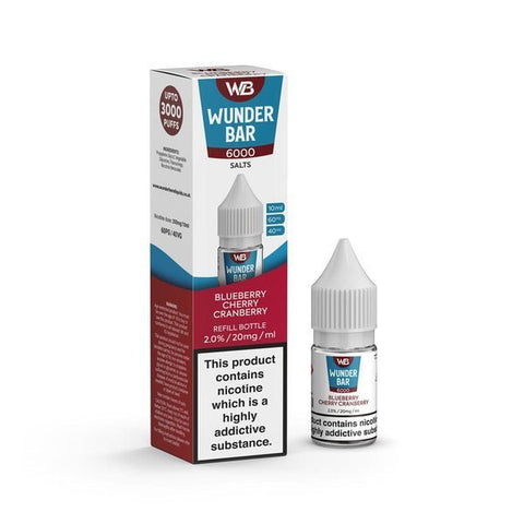 Wundar Bar 6000 Nic Salt 10ml - Box Of 10 - Topvapewholesale