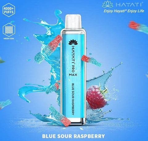 Zero Nicotine Hayati Crystal Pro Max 4000 Disposable Vape Puff Bar Box of 10 - Topvapewholesale