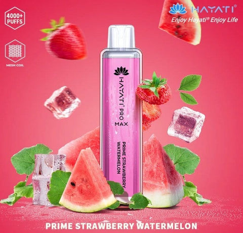 Zero Nicotine Hayati Crystal Pro Max 4000 Disposable Vape Puff Bar Box of 10 - Topvapewholesale